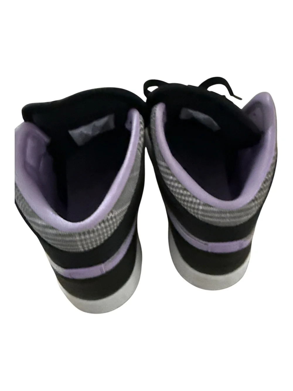 Nike Air Jordan High Top Sneakers in Black & Lavender